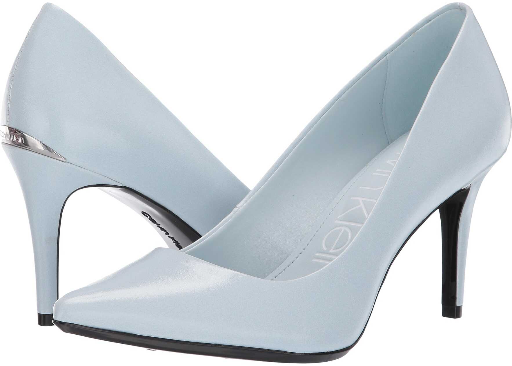 Calvin Klein Gayle Pump Pastel Blue Varnished Crackle