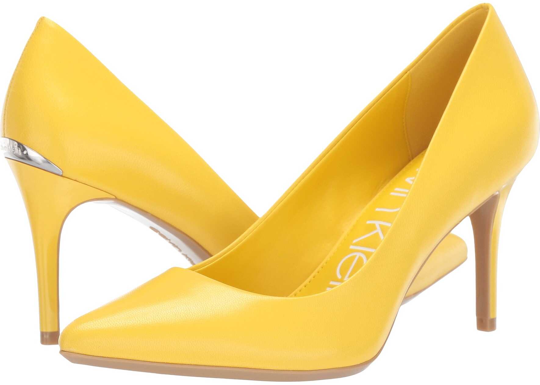 Calvin Klein Gayle Pump Lemon Leather