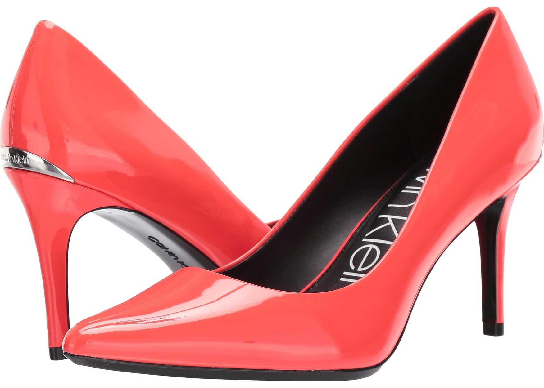 Calvin Klein Gayle Pump Pink Fluorescent Patent