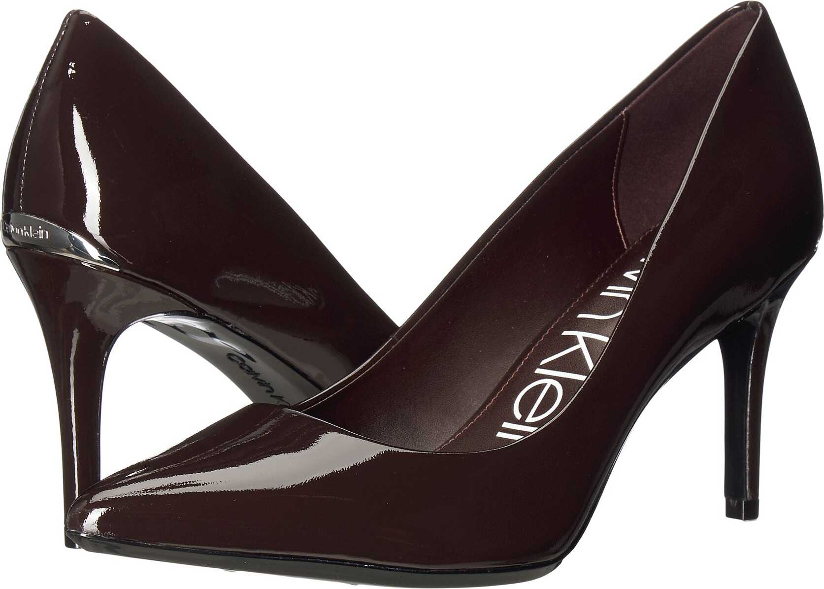 Calvin Klein Gayle Pump Mahogany Patent