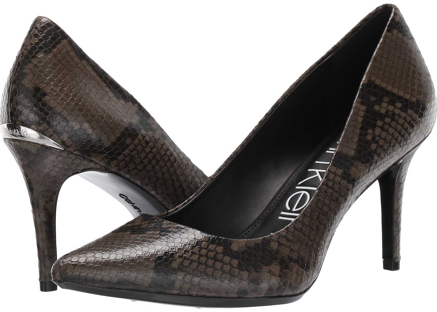 Calvin Klein Gayle Pump Camouflage Two-Tone Snake