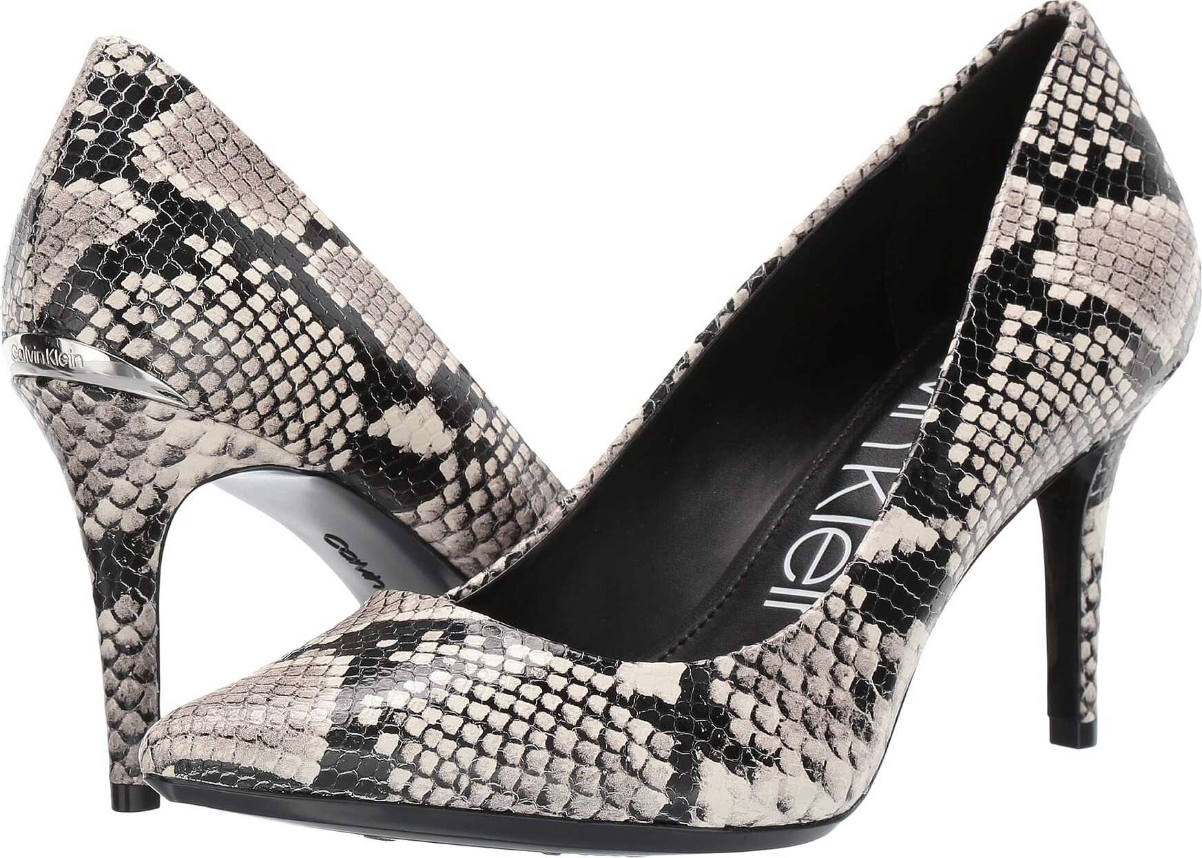 Calvin Klein Gayle Pump Natural Two-Tone Snake
