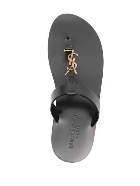 Sandale Saint Laurent Saint Laurent Cassandre Sandals Black Barbati (BM 13151976) 4
