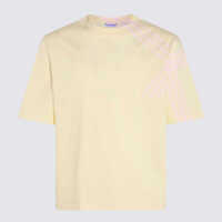 Tricouri Burberry Yellow Cotton T-Shirt Barbati