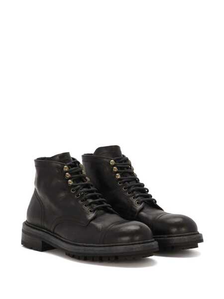 Bocanci casual Dolce & Gabbana Dolce & Gabbana Lace-Up Leather Boots Black Barbati (BM 13161315) 2