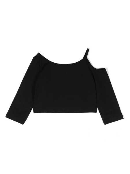 Tricouri Monnalisa Long sleeved top for girls Black   Fete (BM 13161363) 2