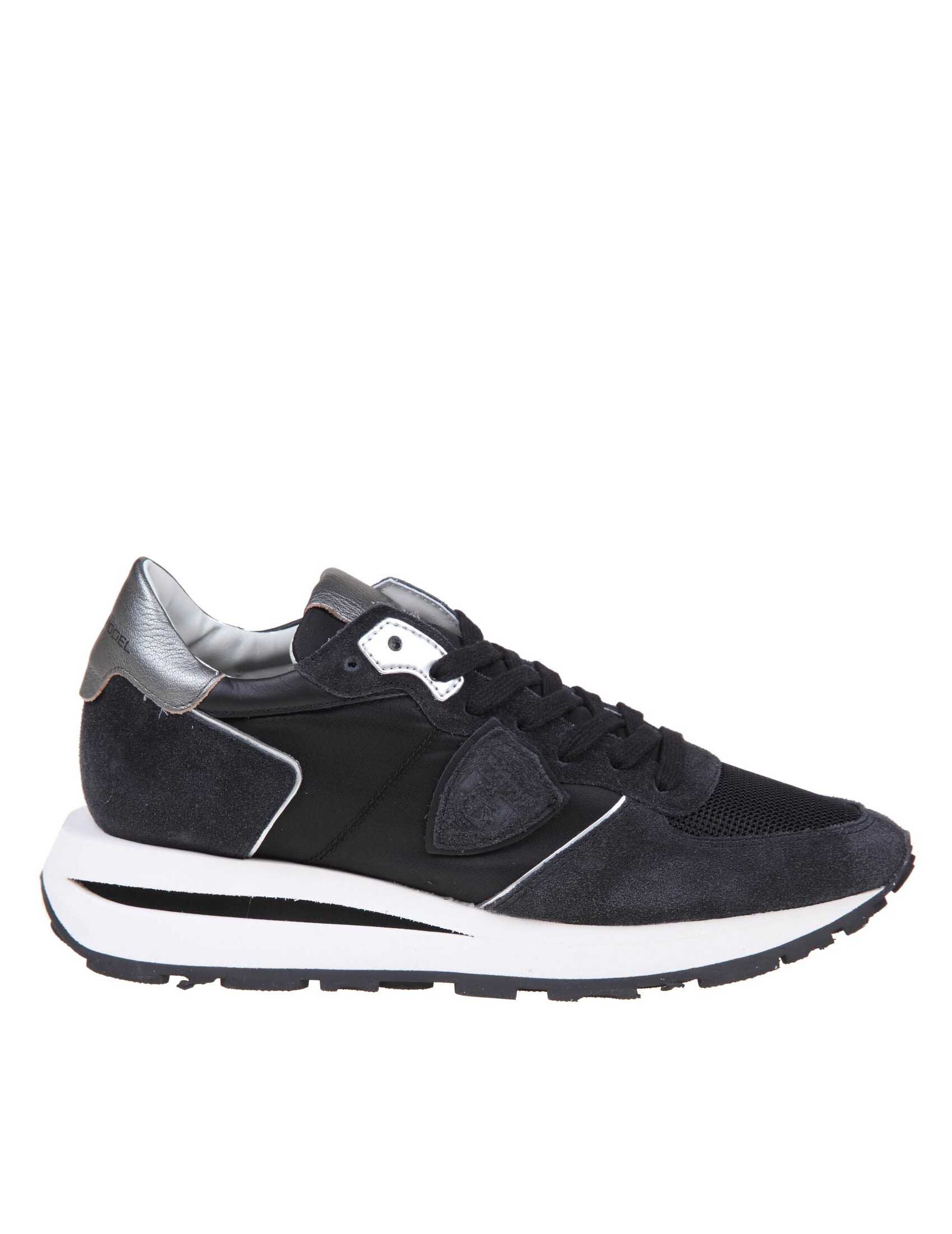 Philippe Model Philippe model tres temple sneakers in black suede Black