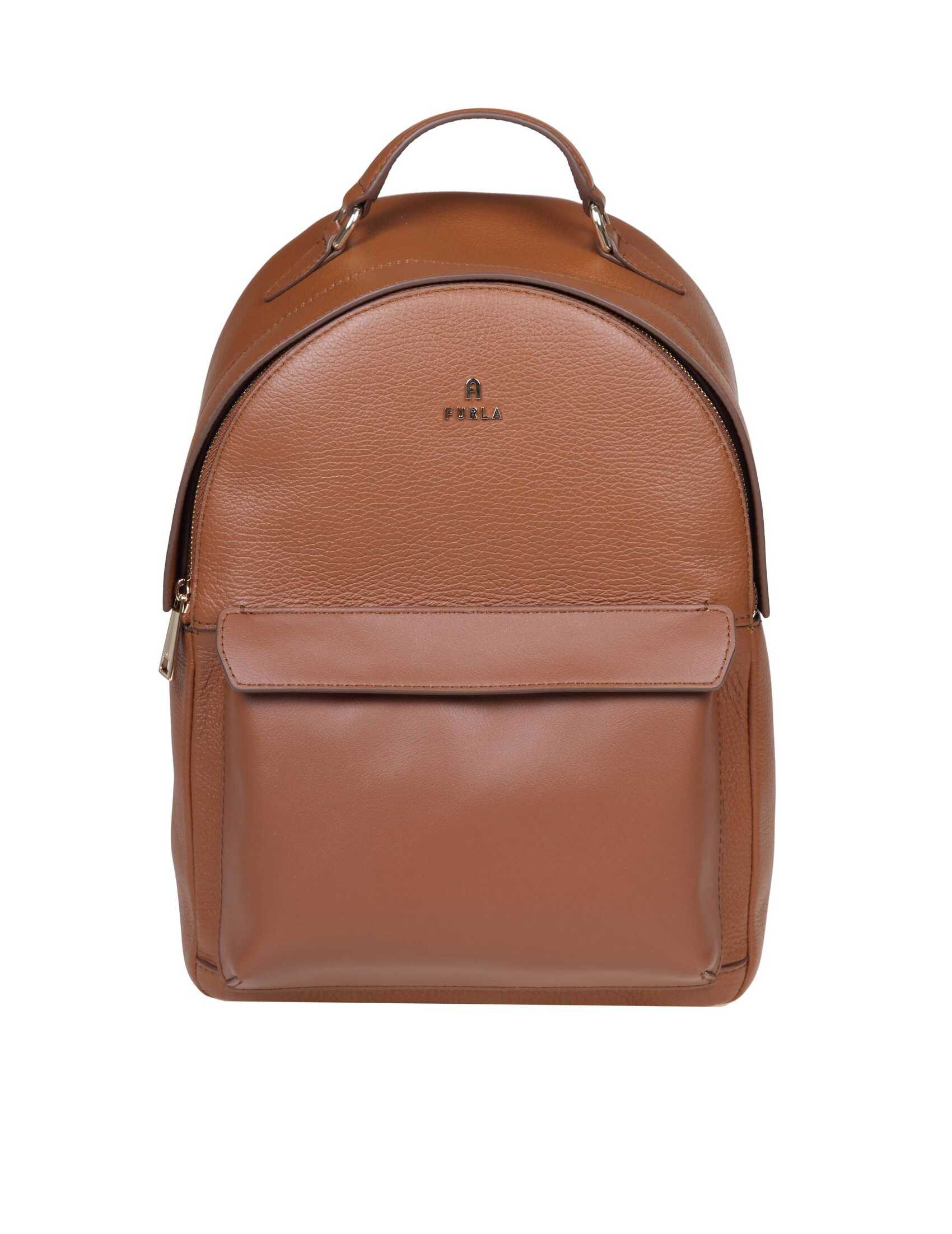 Furla Furla favola s backpack in cognac color leather Brown