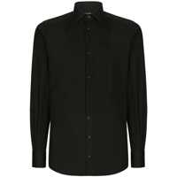 Camasi Dolce & Gabbana Black Cotton Shirt Barbati