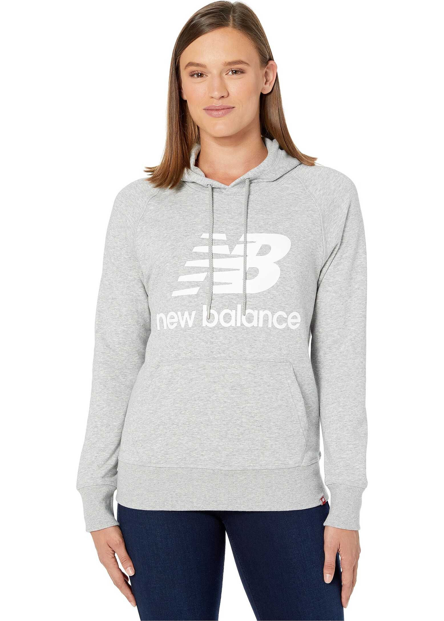 New Balance Essentials Pullover Hoodie Athletic Grey/White