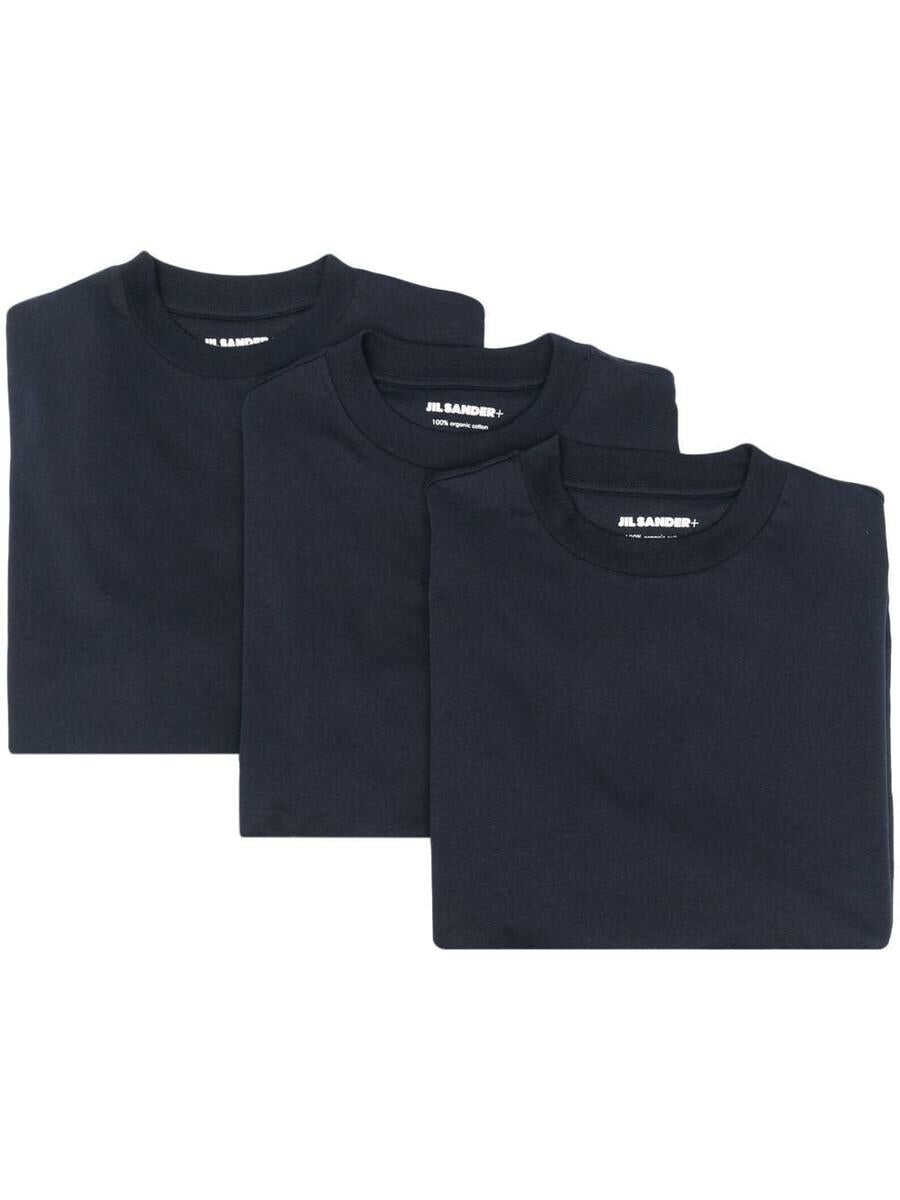 Jil Sander JIL SANDER 3-Pack logo organic cotton t-shirt BLUE