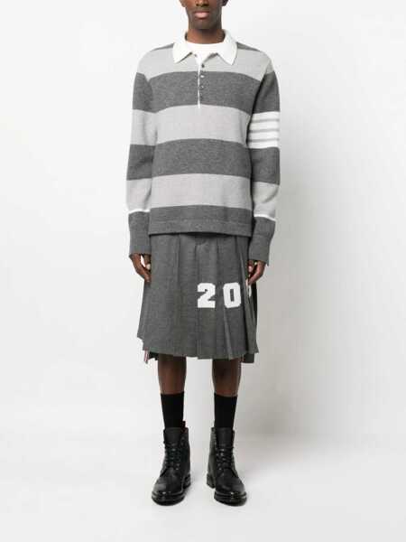 Pulovere Thom Browne Thom Browne Sweaters TONAL GREY Barbati (BM 13244571) 2