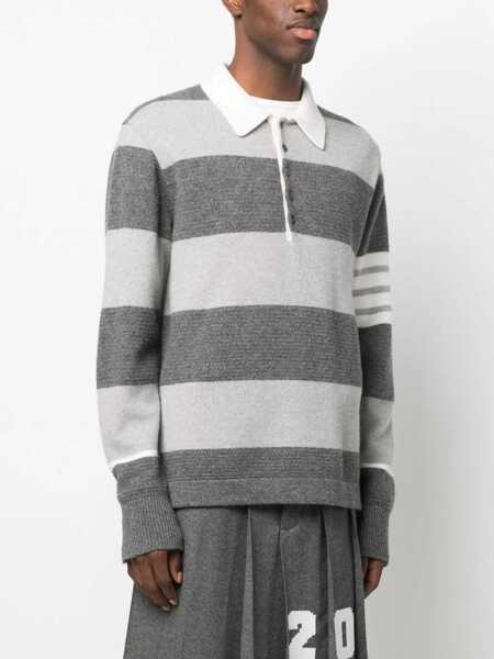 Pulovere Thom Browne Thom Browne Sweaters TONAL GREY Barbati (BM 13244571) 3