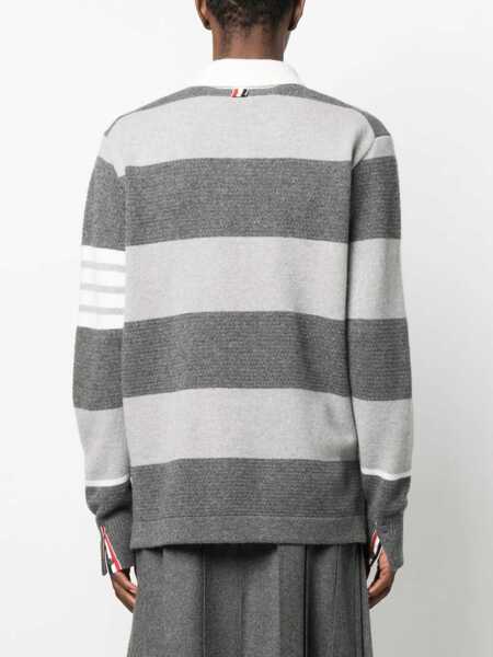 Pulovere Thom Browne Thom Browne Sweaters TONAL GREY Barbati (BM 13244571) 4
