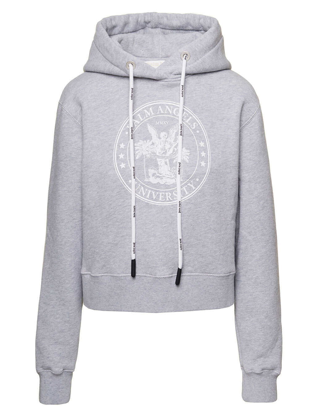 Palm Angels PALM ANGELS College fitted hoodie GREY