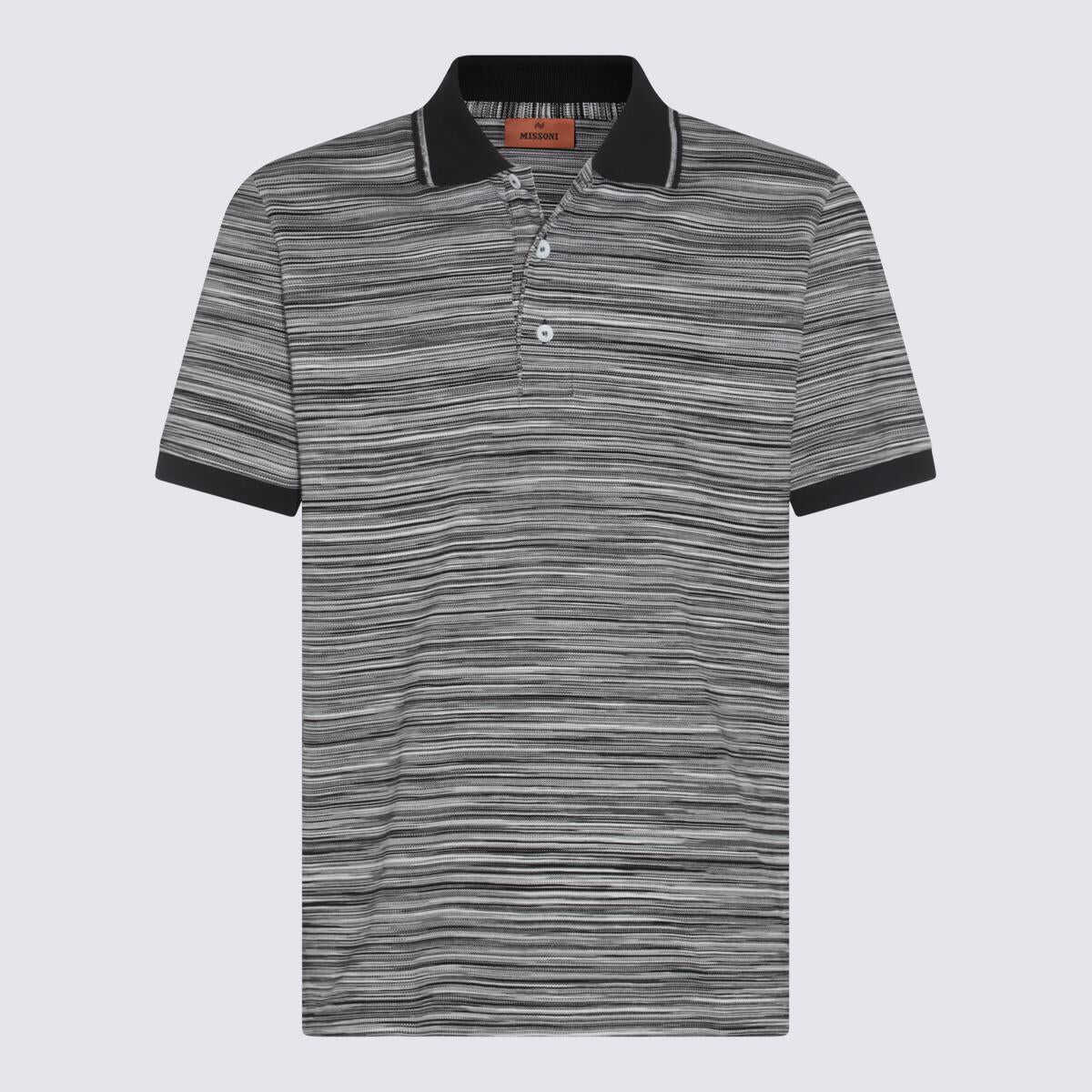 MISSONI BEACHWEAR Missoni T-shirt e Polo SPAC E DYED BLACK WHTE SPAC E DYED BLACK WHTE