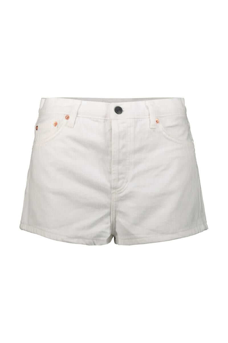 WARDROBE.NYC WARDROBE.NYC DENIM SHORT CLOTHING WHITE