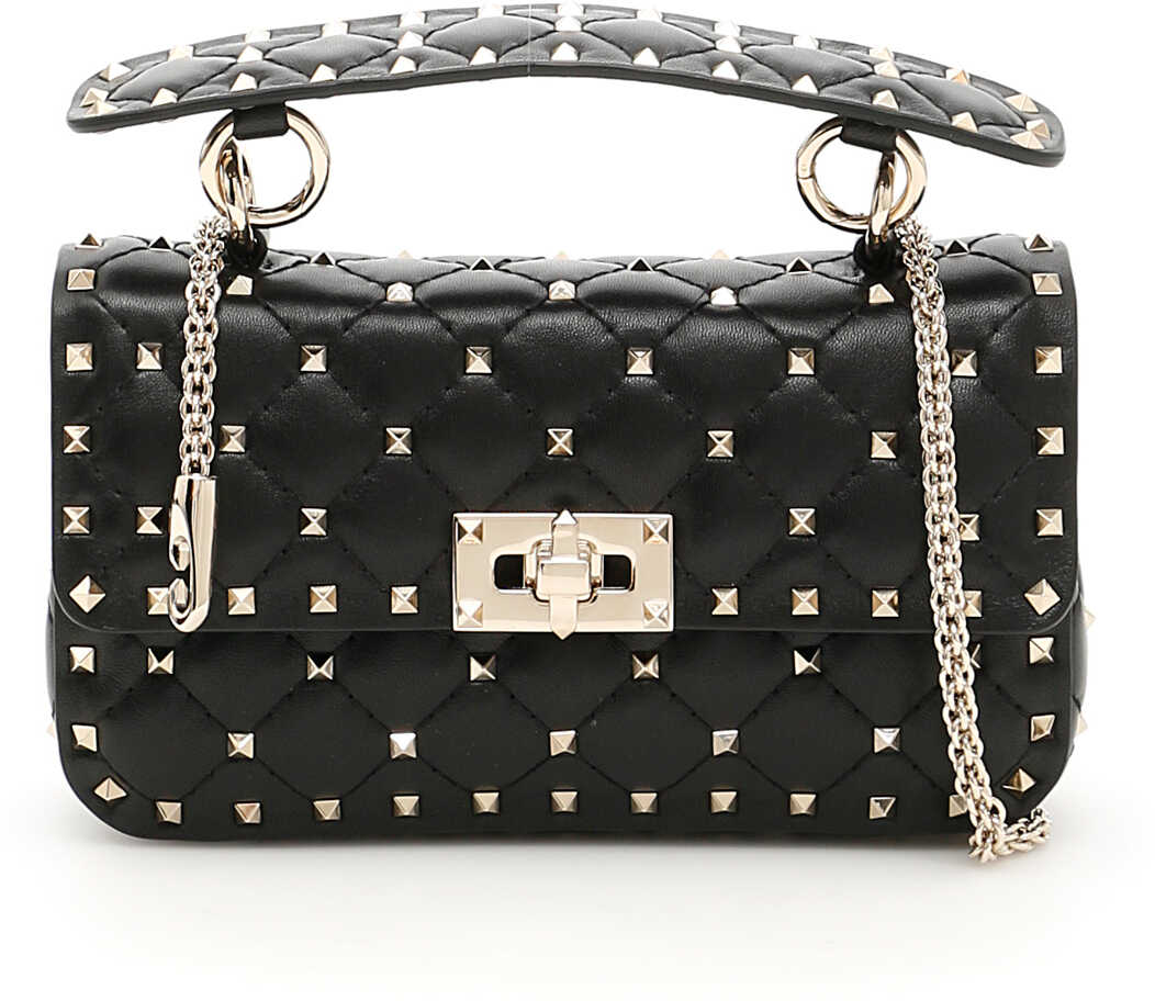 Valentino Garavani Rockstud Spike Small Handbag NERO