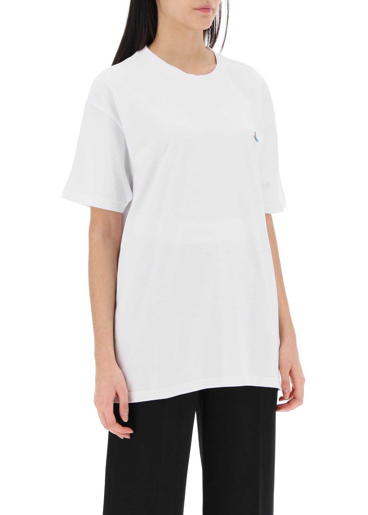Vivienne Westwood Classic T-Shirt With Orb Logo WHITE