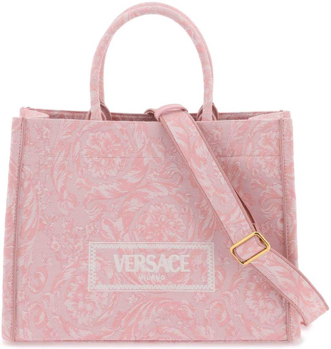 Versace Athena Barocco Tote Bag PALE PINK ENGLISH ROSE VE
