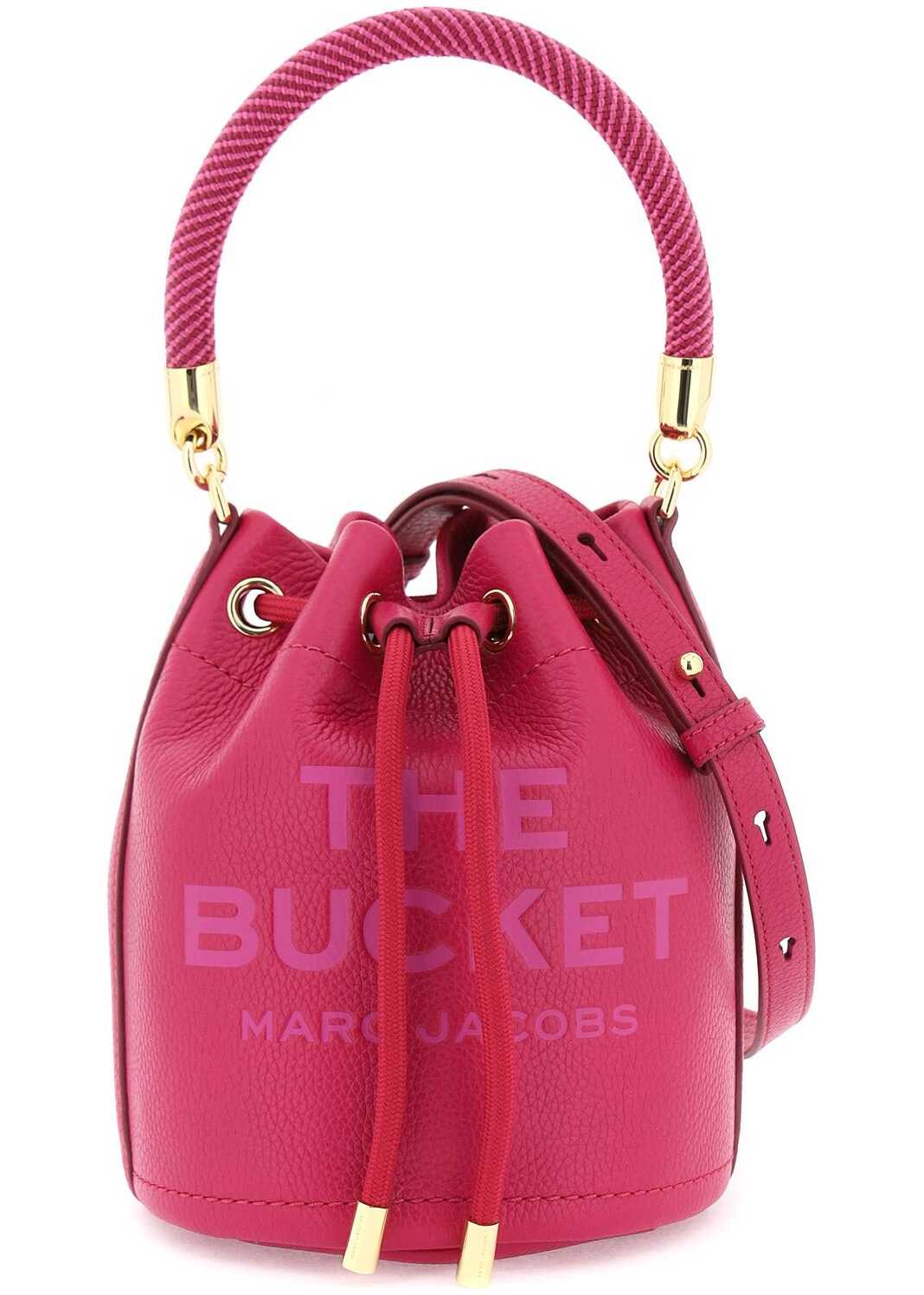 Marc Jacobs The Leather Bucket Bag LIPSTICK PINK