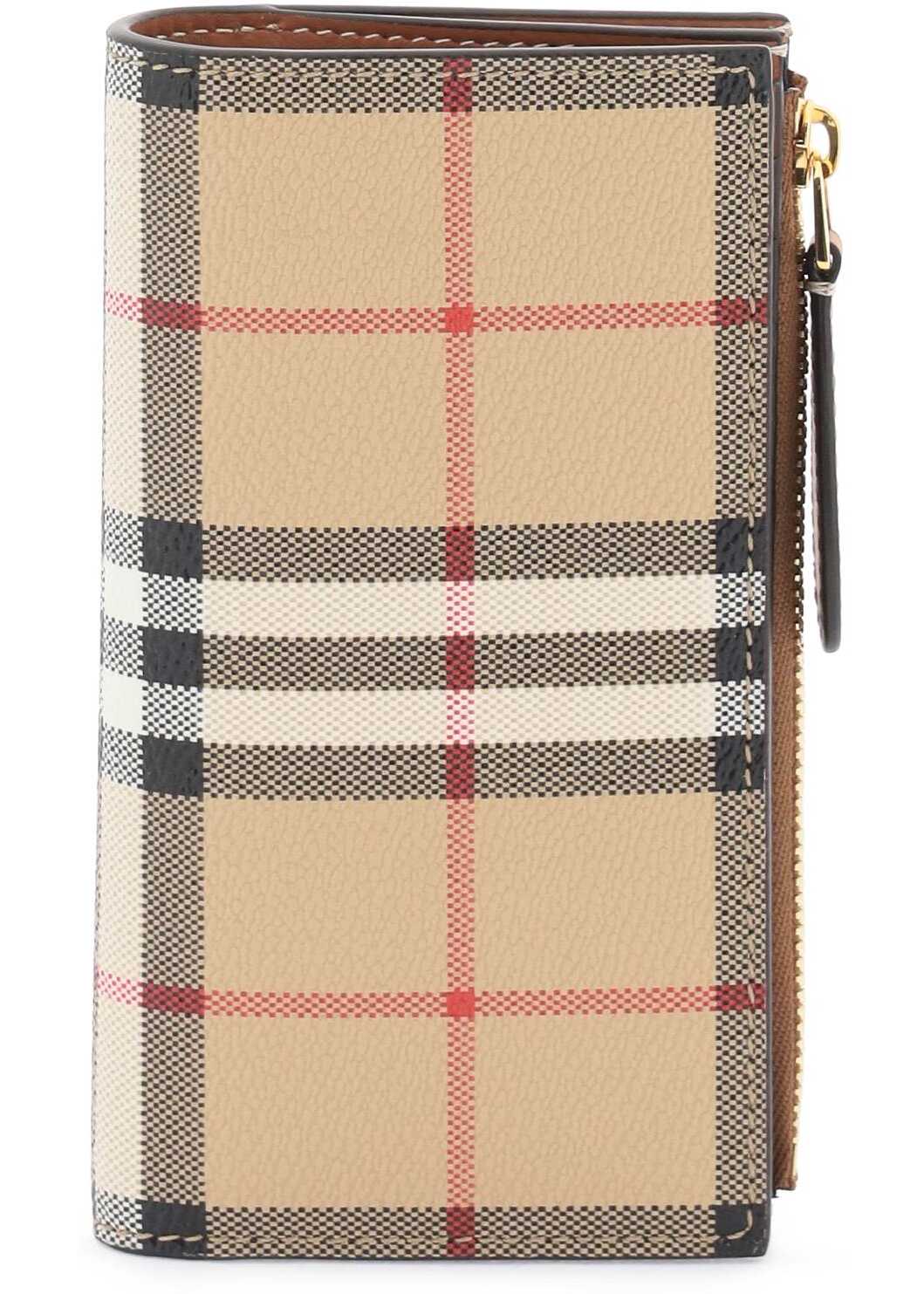 Burberry Check Bi-Fold Wallet ARCHIVE BEIGE