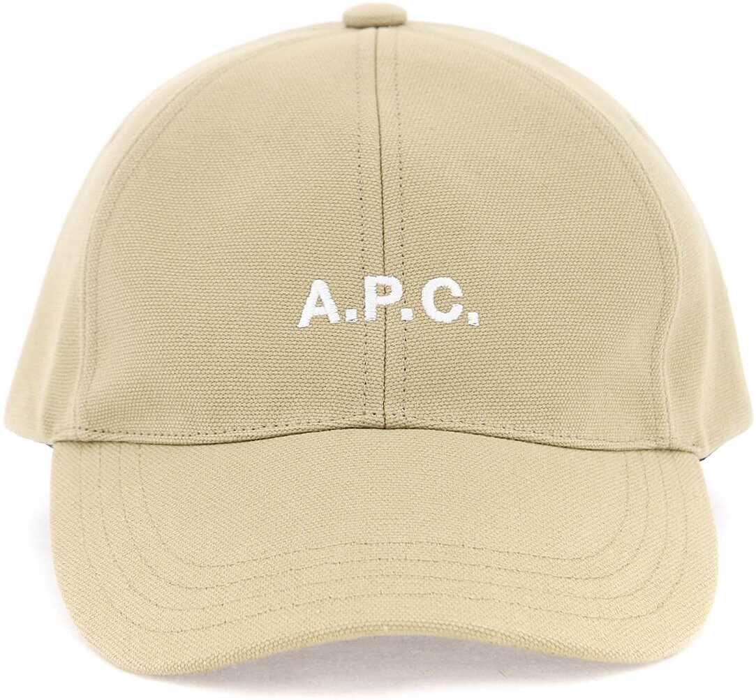 A.P.C. Charlie Baseball Cap BEIGE FONCE