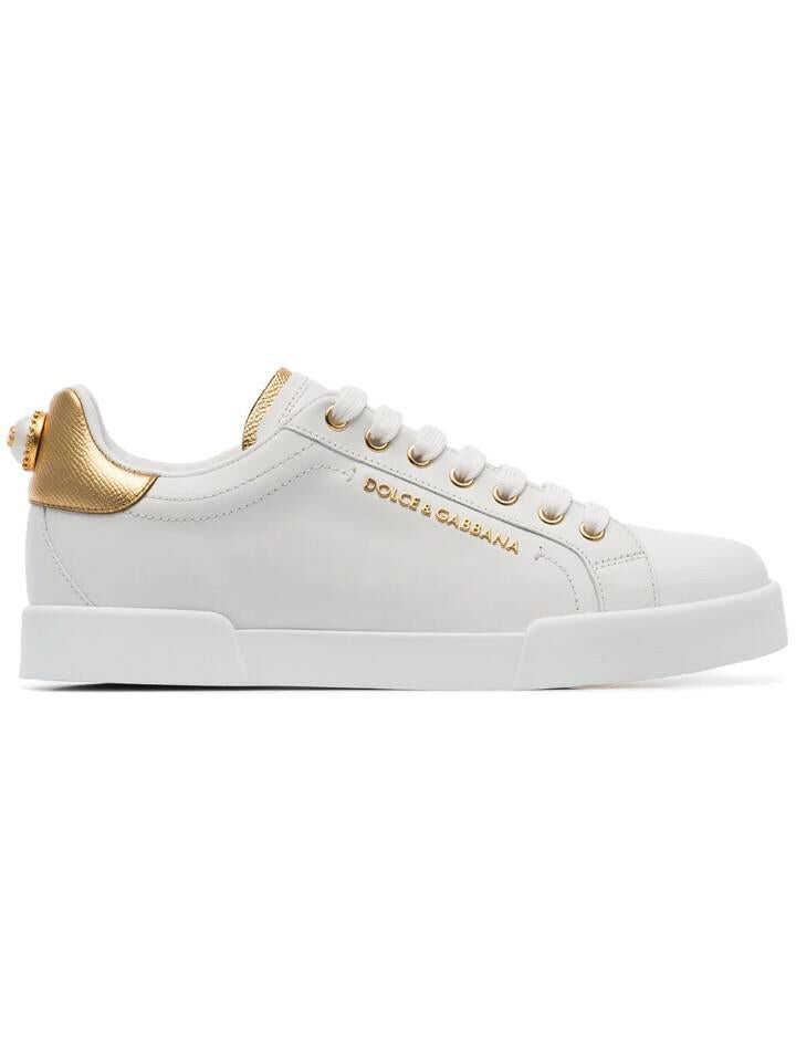 Dolce & Gabbana DOLCE & GABBANA SNEAKERS WITH DECORATION WHITE