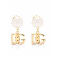 Cercei Dolce & Gabbana Pearl Earrings With Logo Femei