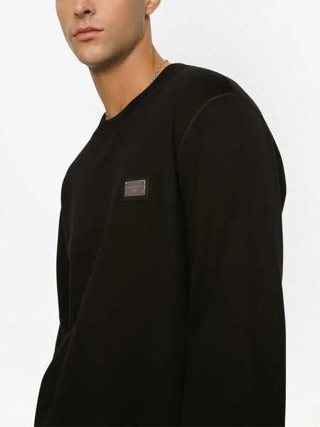 Pulovere Dolce & Gabbana Dolce & Gabbana Sweater With Application Black Barbati (BM 13318530) 5