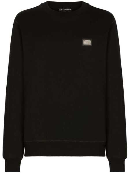 Pulovere Dolce & Gabbana Dolce & Gabbana Sweater With Application Black Barbati (BM 13318530) 1