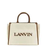 Genti de mana Lanvin Logo Canvas Shopping Bag Femei