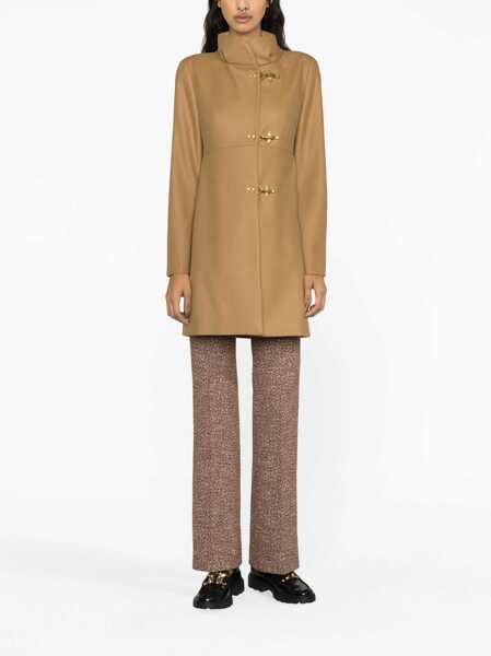 Paltoane Fay Fay Single-Breasted Coat BROWN Femei (BM 13341960) 2