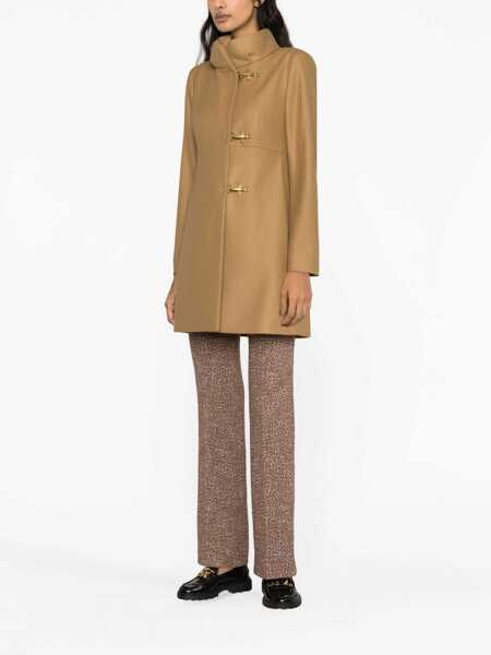 Paltoane Fay Fay Single-Breasted Coat BROWN Femei (BM 13341960) 3