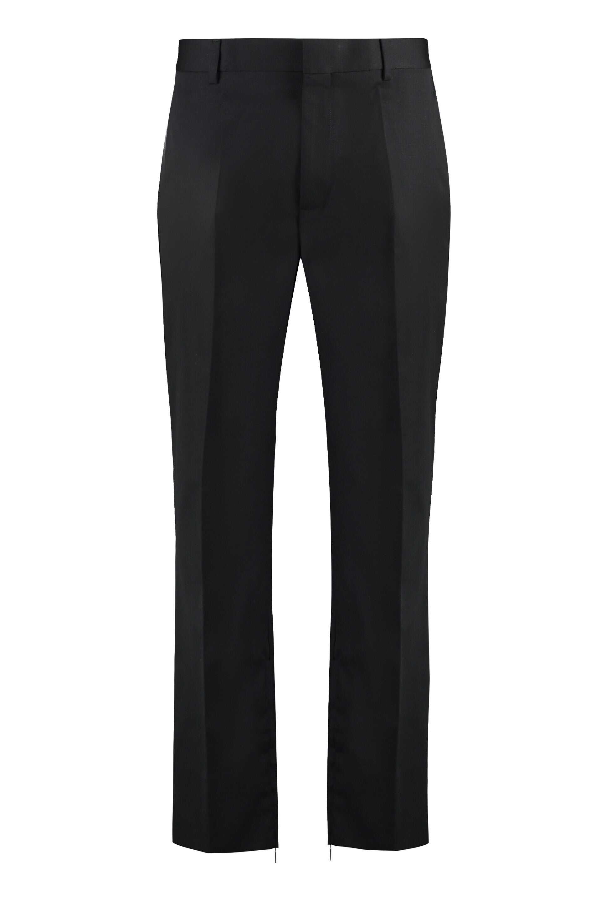 Off-White OFF-WHITE VIRGIN WOOL TROUSERS BLACK