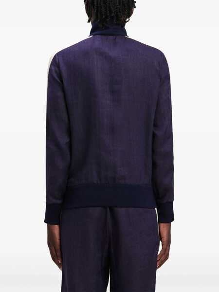 Pulovere Palm Angels Palm Angels Logo Track Jacket BLUE Barbati (BM 13343034) 5