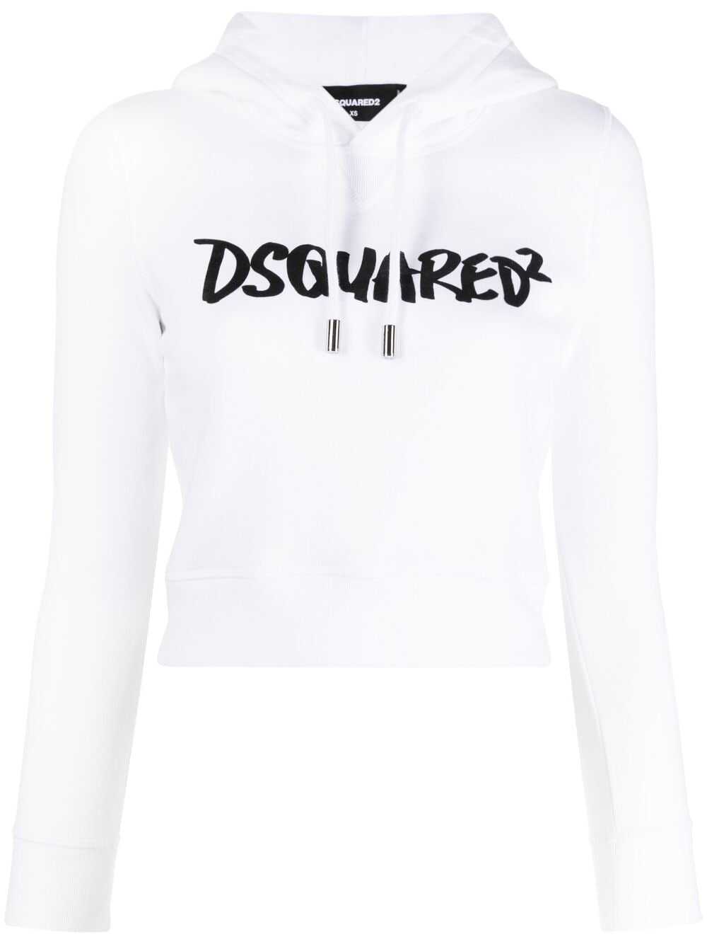 DSQUARED2 DSQUARED2 MINI FIT HOODIE CLOTHING WHITE