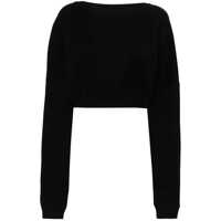 Pulovere Saint Laurent Cotton Crew-Neck Sweatshirt Femei