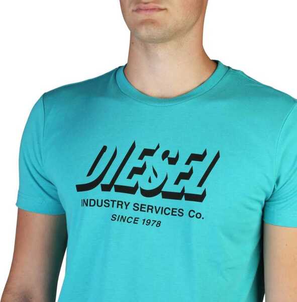 Tricouri Diesel Diego T-shirt Blue Barbati (BM 13360656) 3