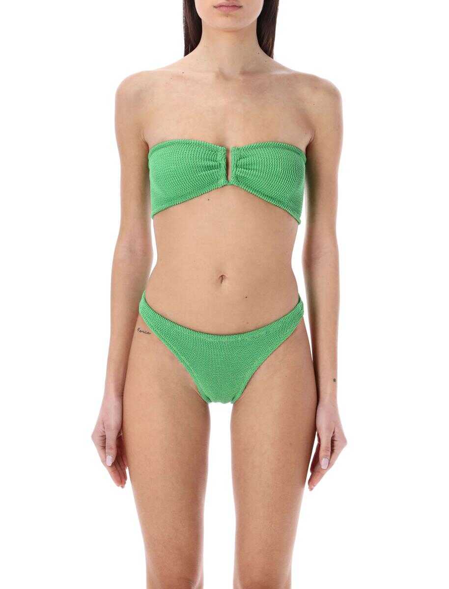 REINA OLGA REINA OLGA Ausilia scrunch bikini set GREEN