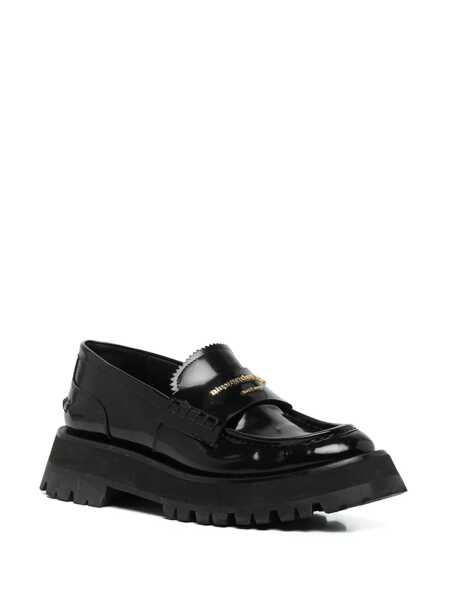 Sandale Alexander Wang Alexander Wang Carter Chunky Loafer In Leather With Logo Black Femei (BM 13362726) 2