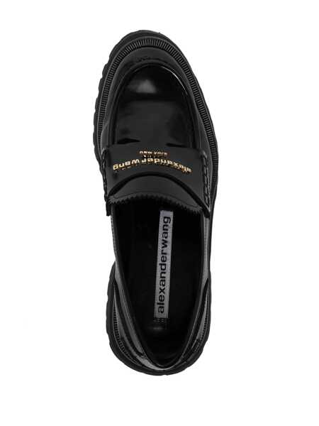 Sandale Alexander Wang Alexander Wang Carter Chunky Loafer In Leather With Logo Black Femei (BM 13362726) 4
