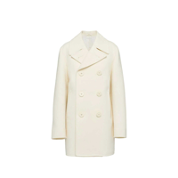 Paltoane Prada Double-Breasted Wool Coat Femei