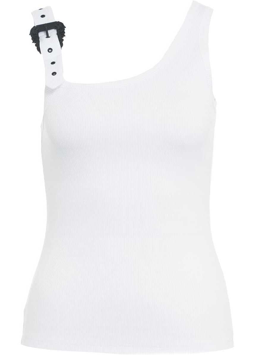 Versace Ribbed tank top White