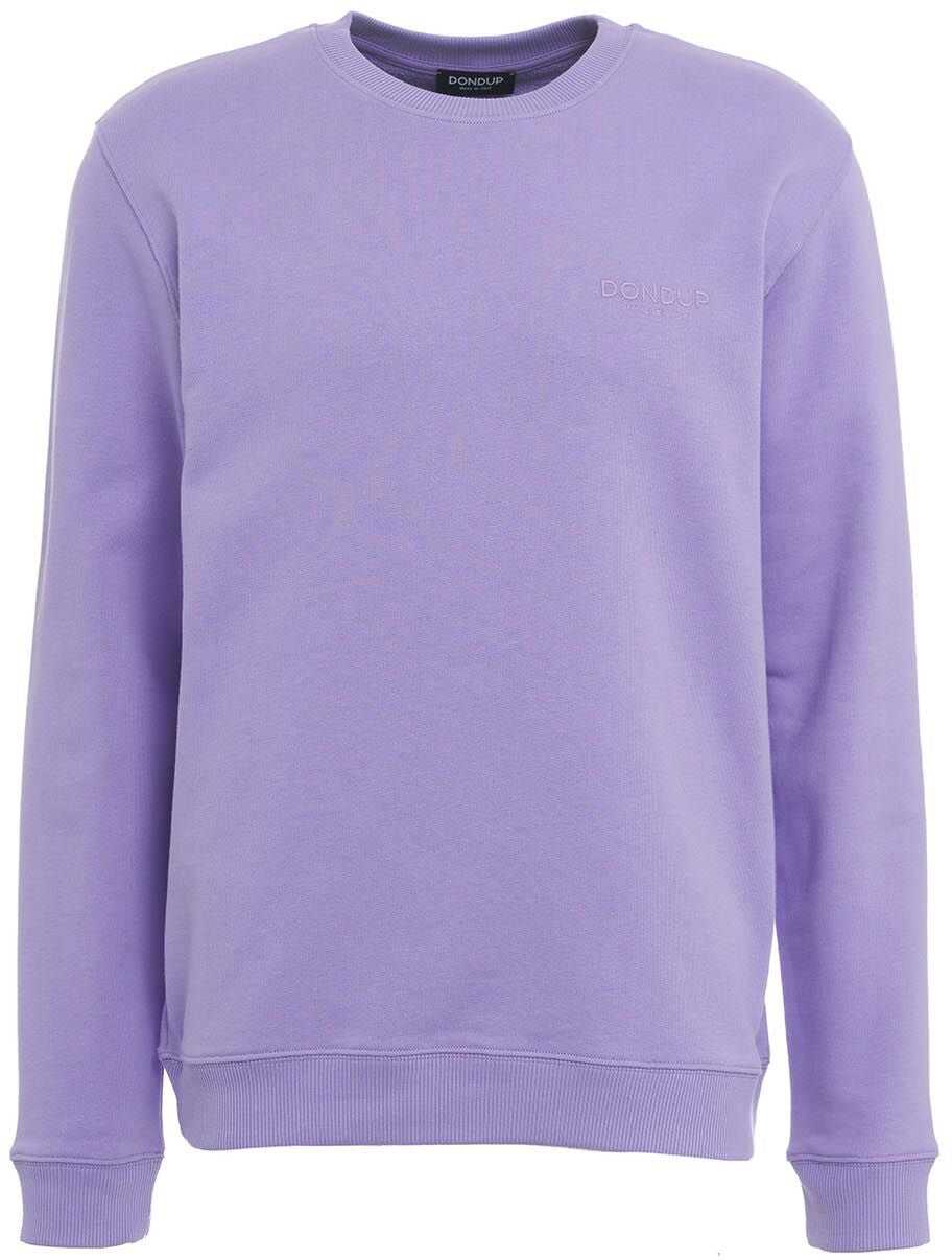 Dondup Sweater with embroidered logo Violet