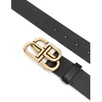 Curele pentru Barbati - Curele Balenciaga Logo leather Belt BLACK Barbati (BM 13393308) - B-mall.ro