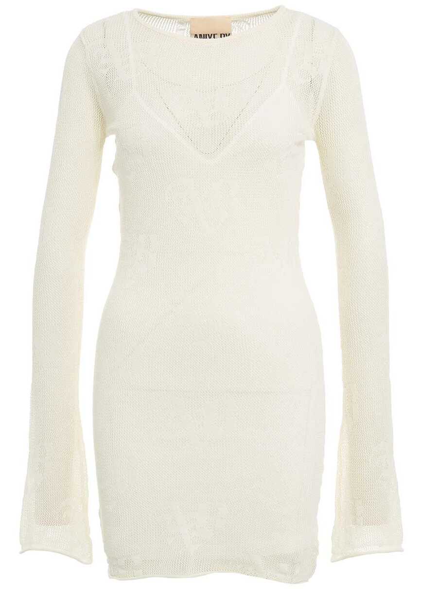 ANIYE BY Mini dress with logo pattern White