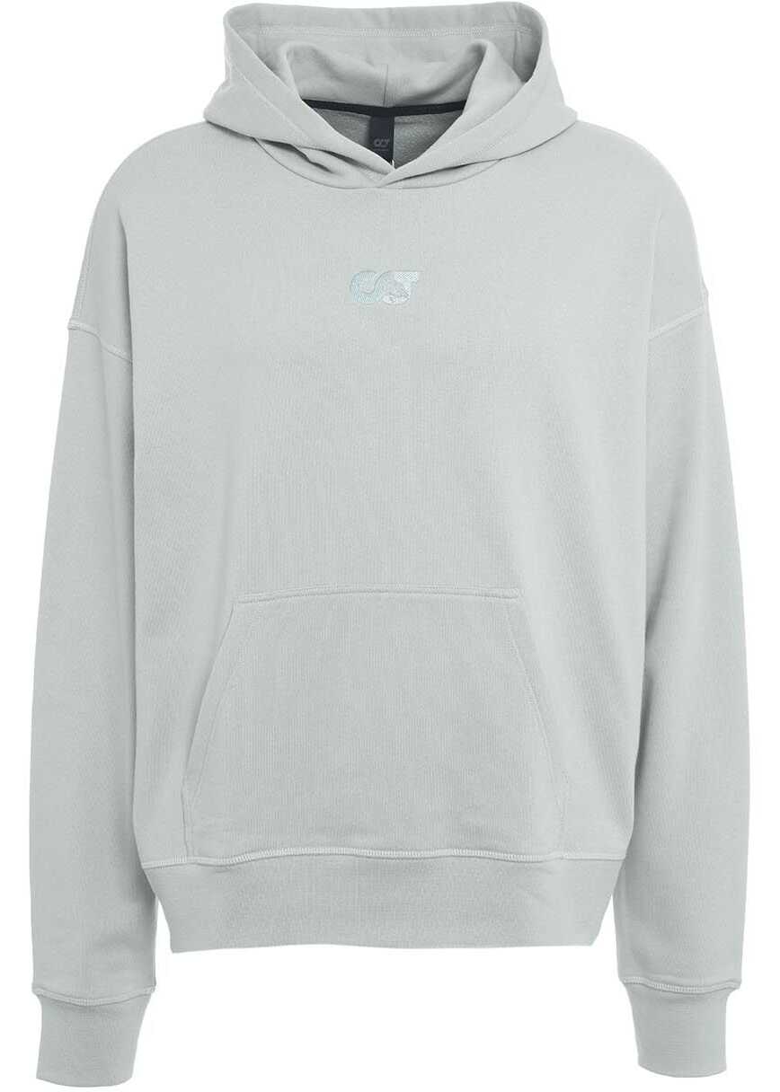 ALPHA TAURI Hoodie with embroidered logo Grey