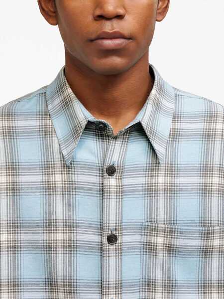 Camasi casual AMI Paris Ami Paris Casual Overshirt Blue Barbati (BM 13395164) 5