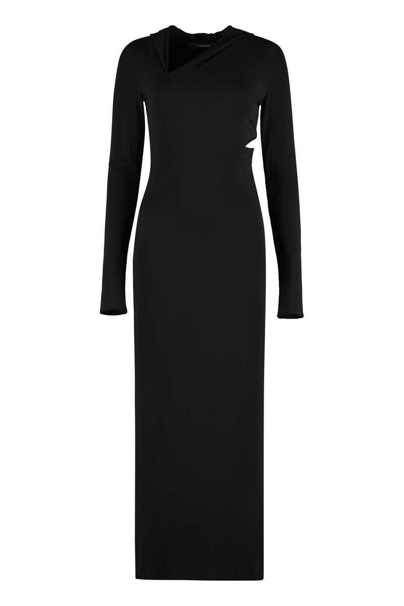 Versace VERSACE JERSEY DRESS BLACK